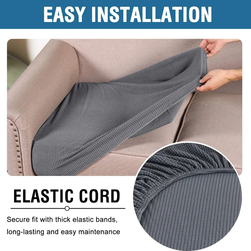 Stretch Sofa Seat Cushion Cover – Washable Furniture Protector